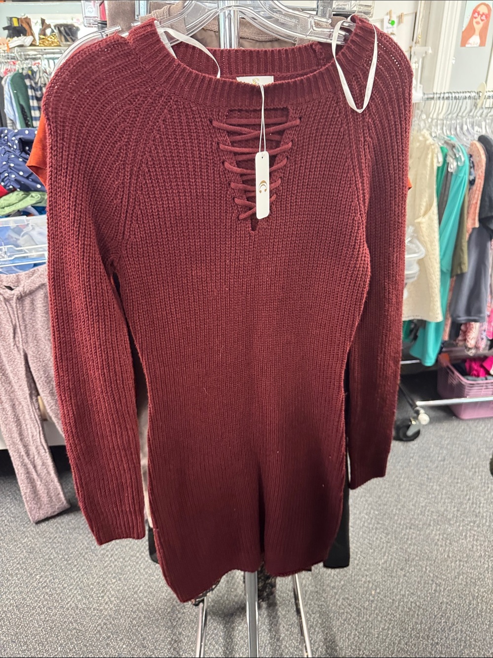 Charming Charlie sweater dress S // 091341